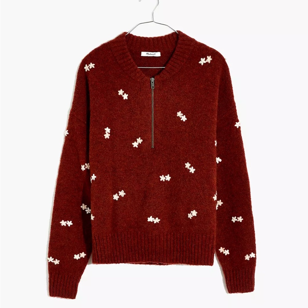 Madewell embroidered sweater